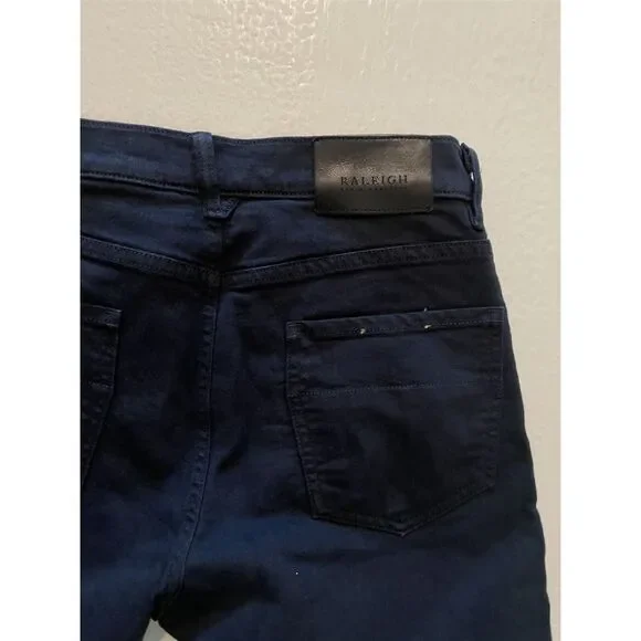 Raleigh Denim 28 x 30 ALEXANDER Relaxed Straight DARK FATHOM Stretch Denim Jeans